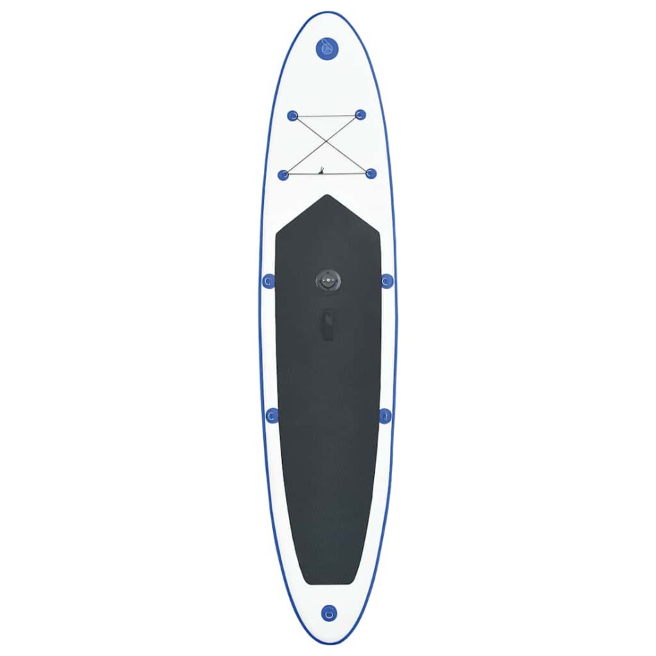 Tabla de paddle surf inflable con vela azul y