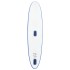 Tabla de paddle surf inflable con vela azul y