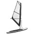 Tabla de paddle surf inflable con vela negro y