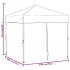 Carpa para fiestas plegable con paredes gris taupé 2x2