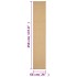 Alfombra de sisal natural 66x350
