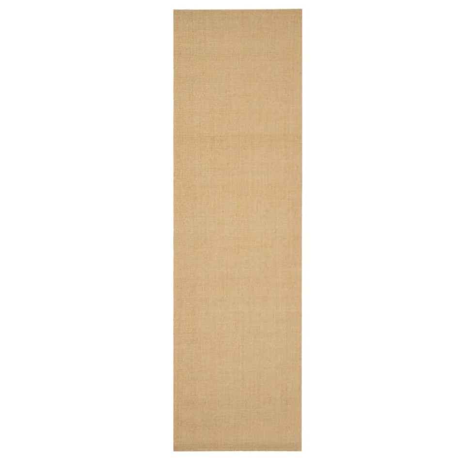 Alfombra de sisal natural 100x350