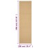 Alfombra de sisal natural 100x350
