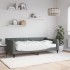 Sofá cama con colchón tela gris oscuro 90x190