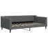 Sofá cama con colchón tela gris oscuro 90x190