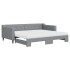 Sofá cama nido con colchón tela gris claro 90x200
