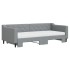 Sofá cama nido con colchón tela gris claro 90x200