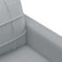 Juego de sofás con cojines 3 piezas tela gris