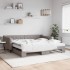 Sofá cama nido con colchón tela gris taupe 100x200