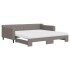 Sofá cama nido con colchón tela gris taupe 100x200