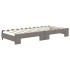 Sofá cama nido con cajones tela gris taupe 80x200