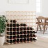 Botellero para 72 botellas madera maciza pino 90,5x23x90,5