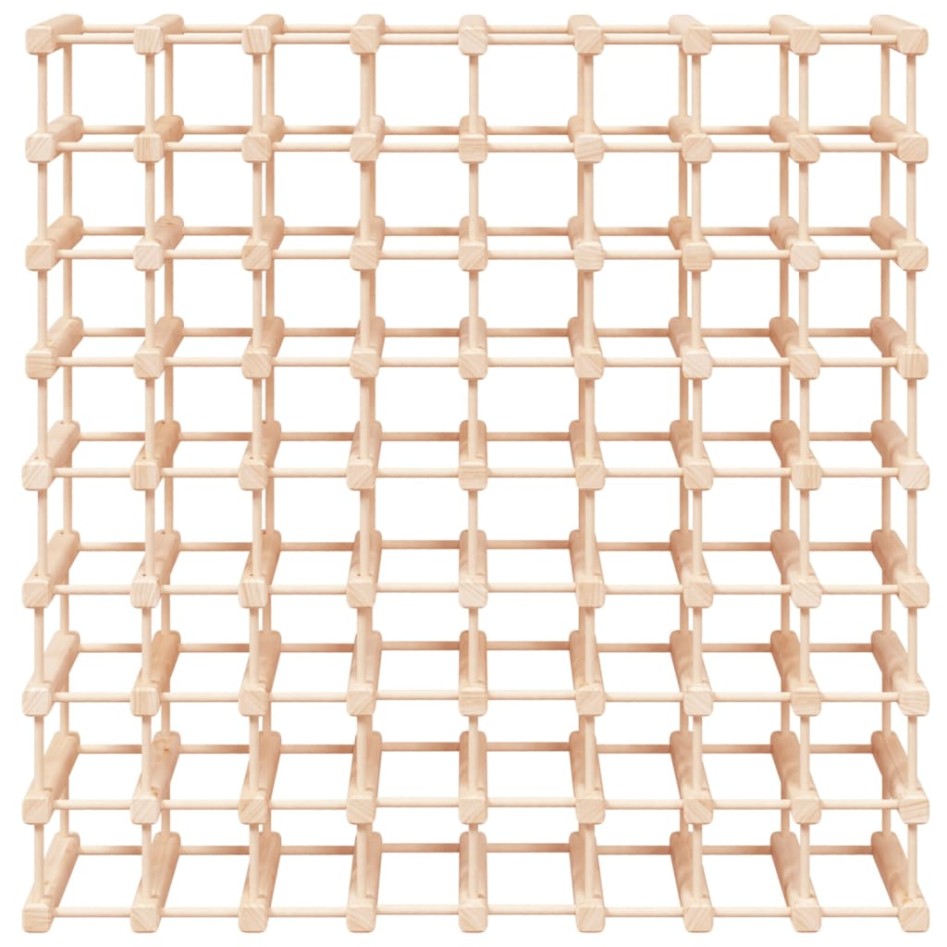 Botellero para 72 botellas madera maciza pino 90,5x23x90,5