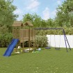 Parque infantil de exterior madera de pino impregnada