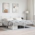 Estructura cama sin colchón con estribo metal blanco 180x200