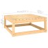 Muebles de jardín 8 pzas y cojines madera maciza
