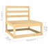 Muebles de jardín 8 pzas y cojines madera maciza