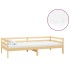 Sofá cama con colchón madera de pino maciza 90x200