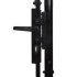 Cancela de valla doble puerta con puntas acero negro 3x1,75