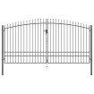 Puerta doble para valla con puntas de lanza 400x248 cm
