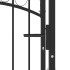 Puerta de jardín con arco superior acero negro 100x125