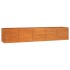Arriate oxidado de acero corten 400x80x77