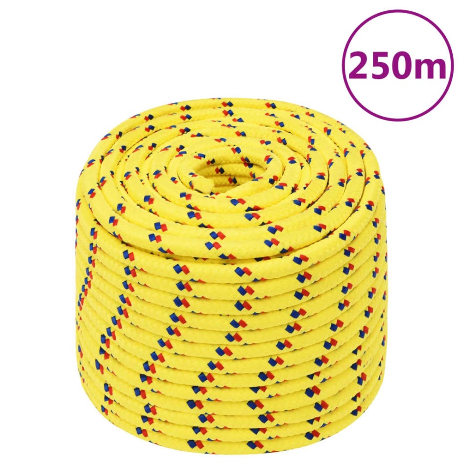 Cuerda de barco polipropileno amarillo 12 mm 250