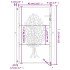 Puerta de jardín acero gris antracita diseño árbol 105x155