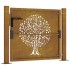 Puerta de jardín acero corten diseño árbol 105x80
