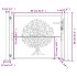 Puerta de jardín acero corten diseño árbol 105x80