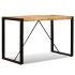 Mesa de comedor de madera maciza de mango rugosa 120