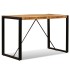 Mesa de comedor de madera maciza de mango rugosa 120