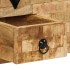 Mesa de centro de madera maciza de mango 80x40x35