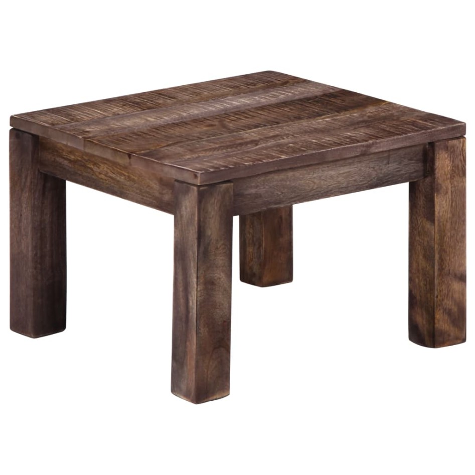 Mesa de centro madera maciza de mango 50x50x35