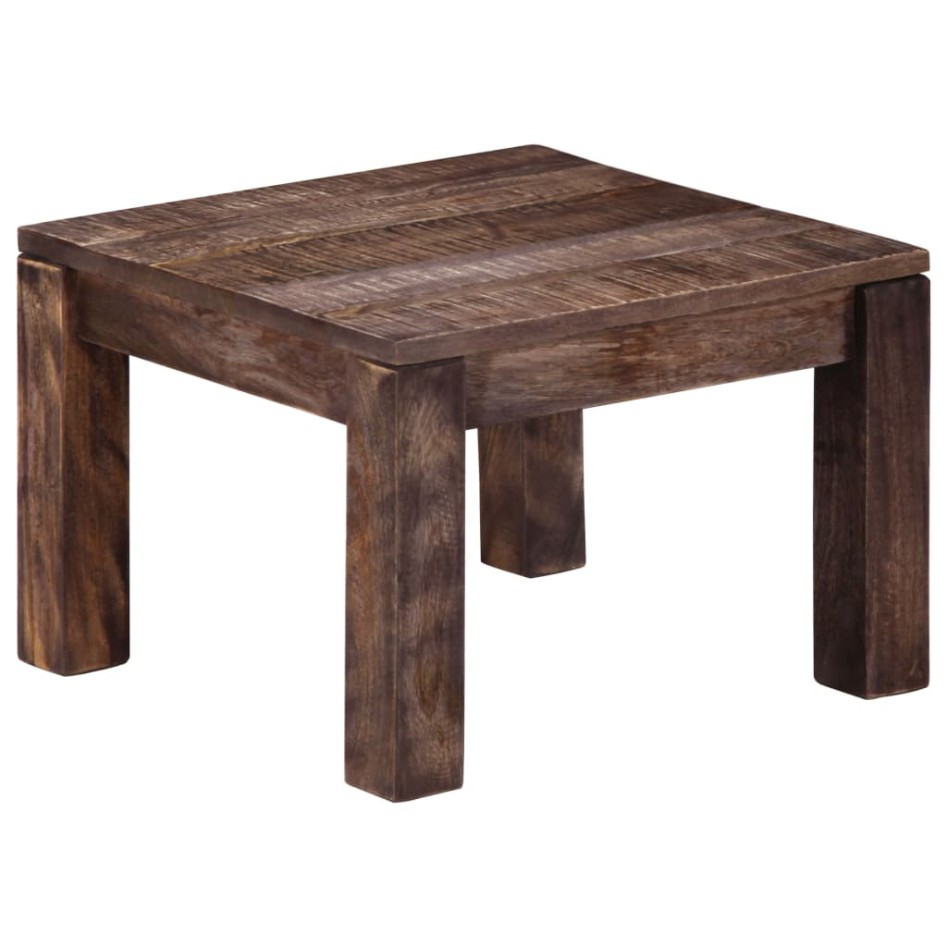 Mesa de centro madera maciza de mango 50x50x35