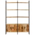 Estantería de 4 niveles madera de mango rugosa 124x30x180