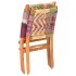 Silla chindi plegable de tela
