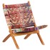 Silla chindi plegable de tela