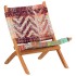 Silla chindi plegable de tela