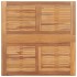 Mesa de comedor plegable para jardín madera de teca 90x90x75