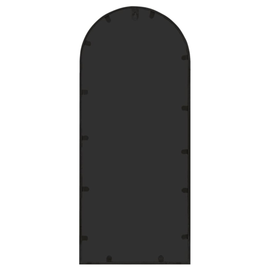 Espejo de jardín hierro negro para uso exterior 100x45