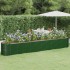 Jardinera arriate acero recubrimiento polvo verde 440x80x68