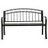 Banco de jardín con mesa acero negro 120