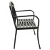 Banco de jardín con mesa acero negro 120