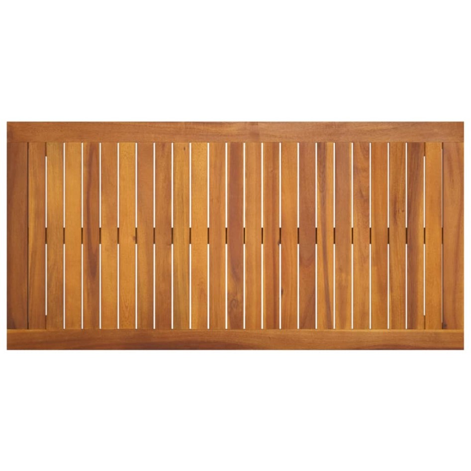 Mesa de jardín madera maciza de acacia 110x55x67