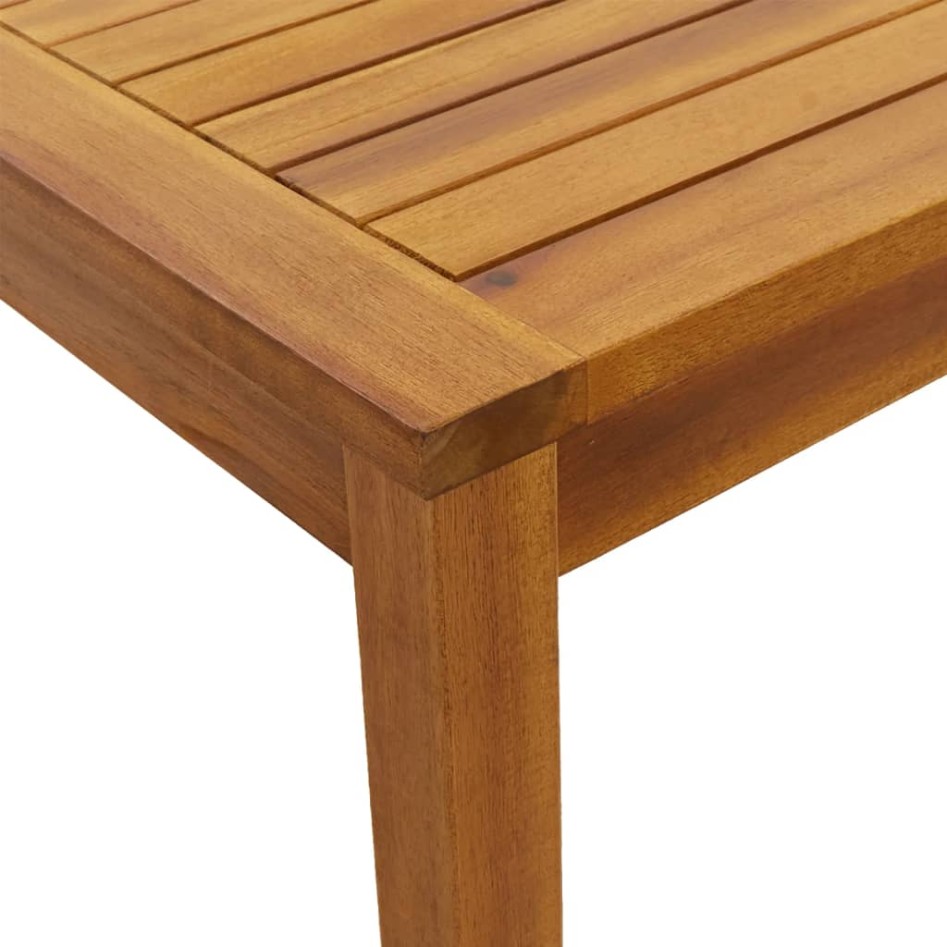 Mesa de jardín madera maciza de acacia 110x55x67