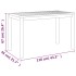 Mesa de jardín madera maciza de acacia 110x55x67