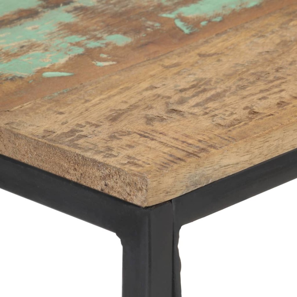 Mesa consola de madera maciza reciclada 110x35x75