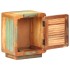 Mesita de noche de madera maciza reciclada 40x30x50