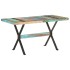 Mesa de comedor de madera maciza reciclada 140x70x76
